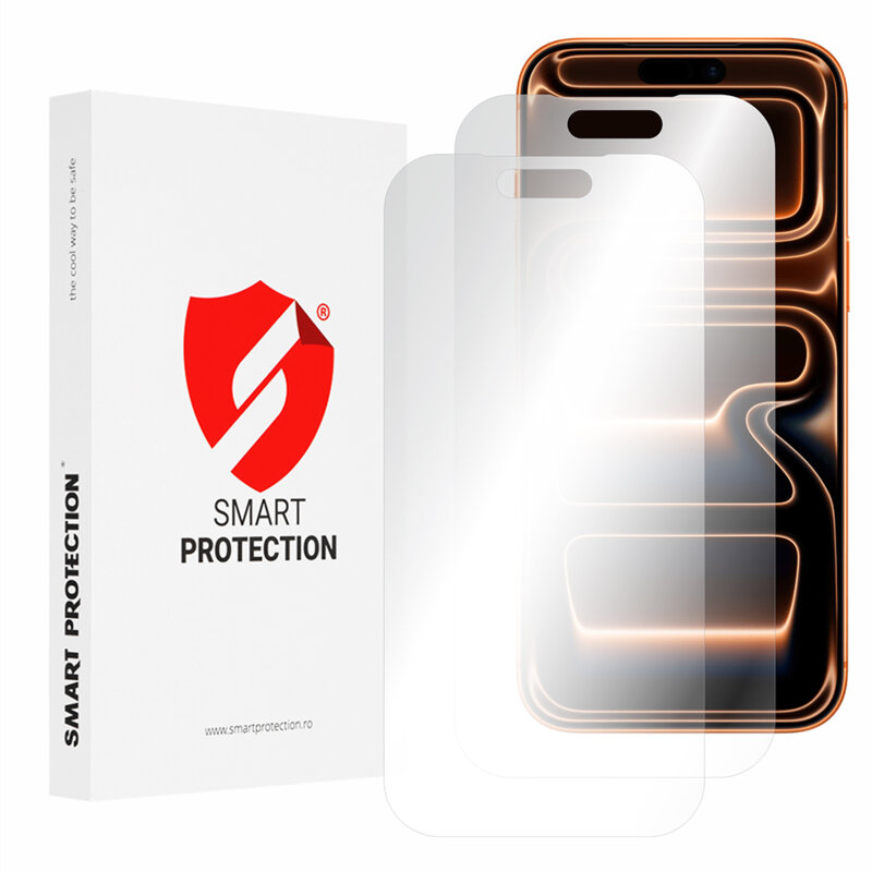 [Pachet 2x] Folie regenerabila premium iPhone 17 Pro Max Smart Protection Classic, transparenta