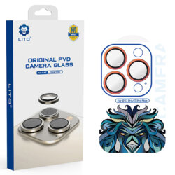 Folie sticla iPhone 17 Pro Lito Titanium AR Camera Glass, portocaliu