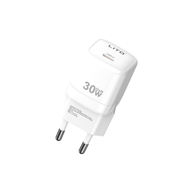 Incarcator priza cu port Type-C 30W Lito, alb, LC11