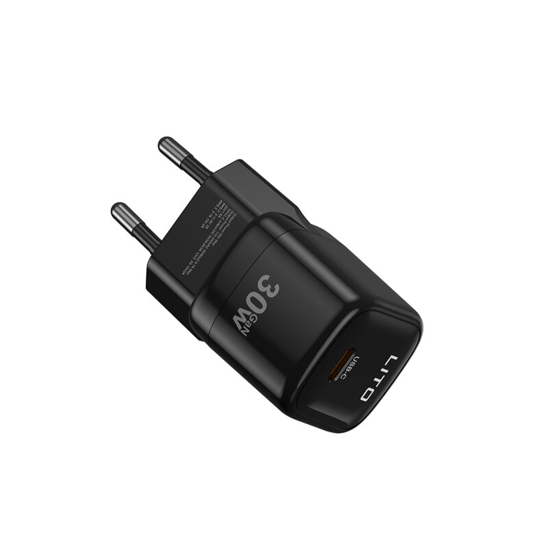 Incarcator priza cu port Type-C 30W Lito, negru, LC11