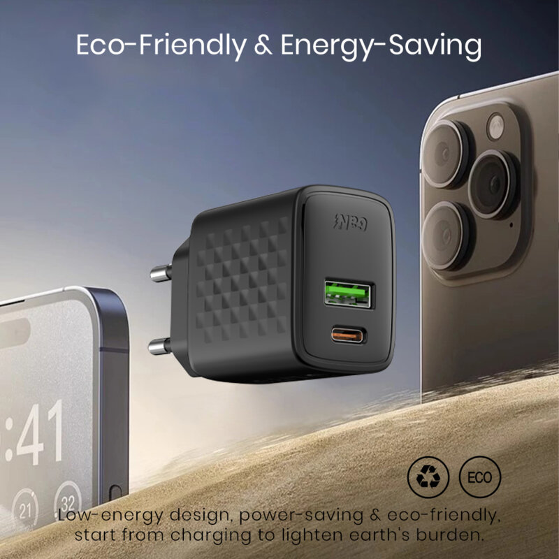 Incarcator priza Type-C, USB PD20W Lito, negru, LC15