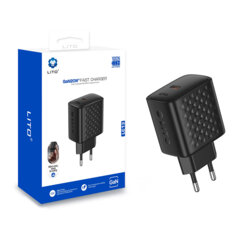 Incarcator priza Type-C PD20W Lito, negru, LC13