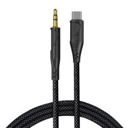 Adaptor audio Type-C la Jack 3.5mm Lito LA02, 1m, negru