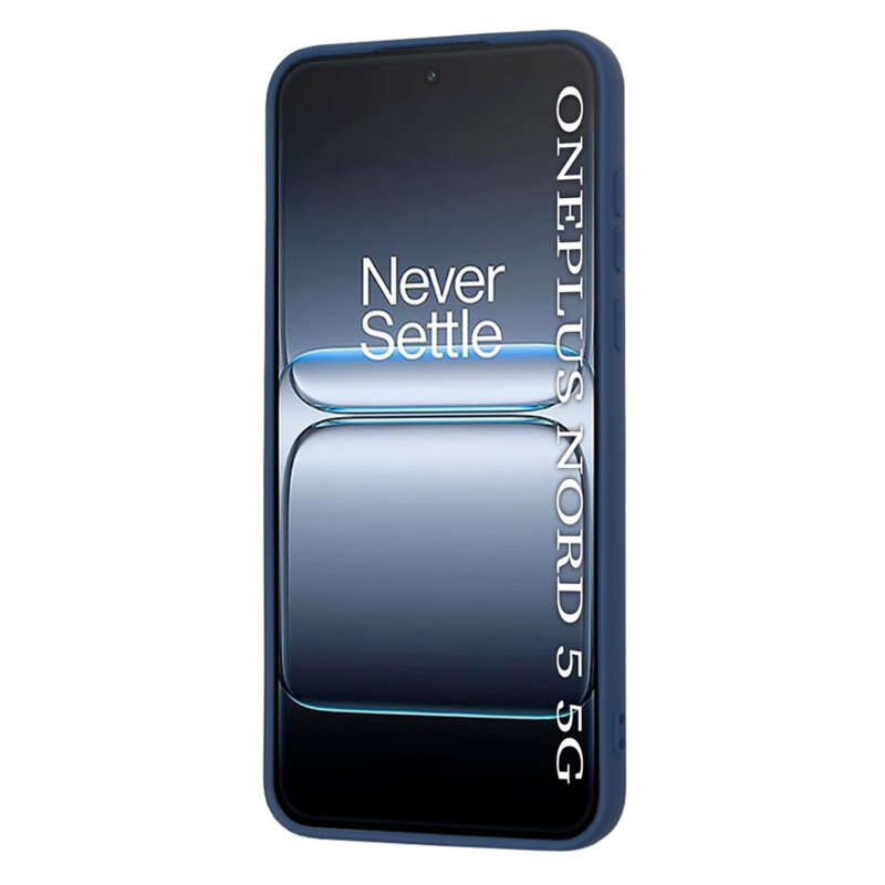 Husa silicon OnePlus Nord 5 Techsuit SoftFlex, bleumarin