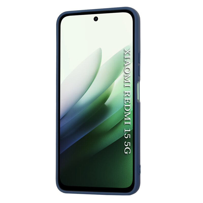 Husa silicon Xiaomi Redmi 15 5G Techsuit SoftFlex, bleumarin
