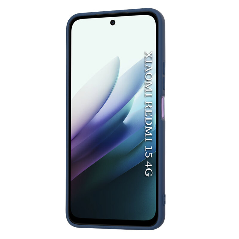 Husa silicon Xiaomi Redmi 15 4G Techsuit SoftFlex, bleumarin