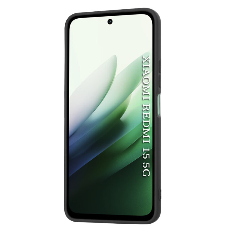 Husa silicon Xiaomi Redmi 15 5G Techsuit SoftFlex, negru