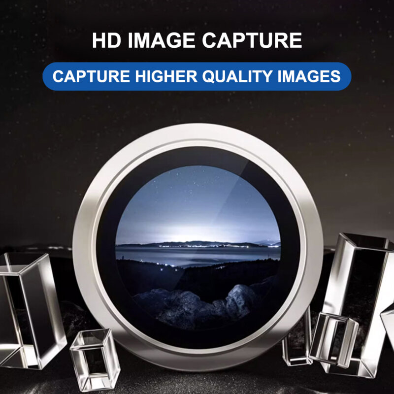 Folie sticla iPhone 17 Air Lito Titanium AR Camera Glass, argintiu