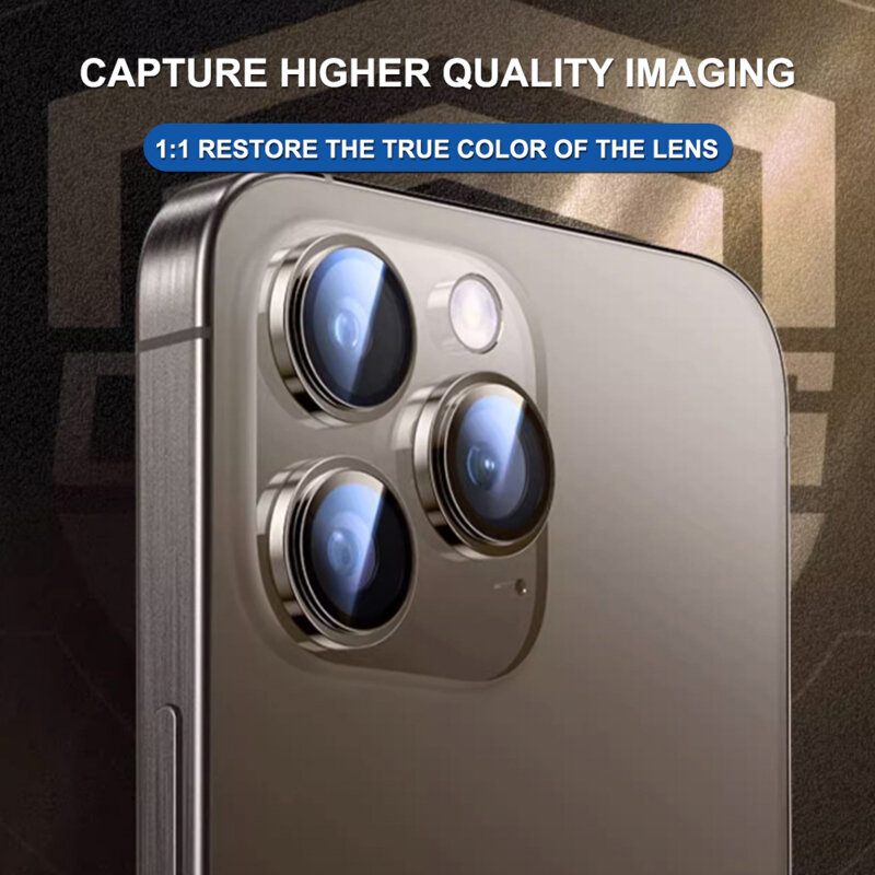 Folie sticla iPhone 17 Air Lito Titanium AR Camera Glass, negru
