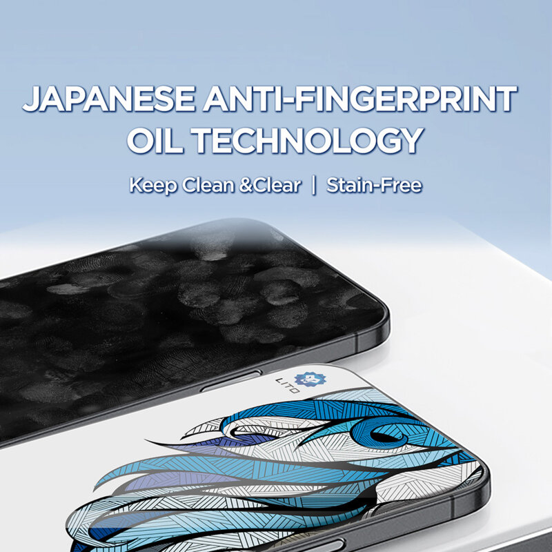 Folie sticla iPhone 17 Air Lito D+ Max 4K, negru