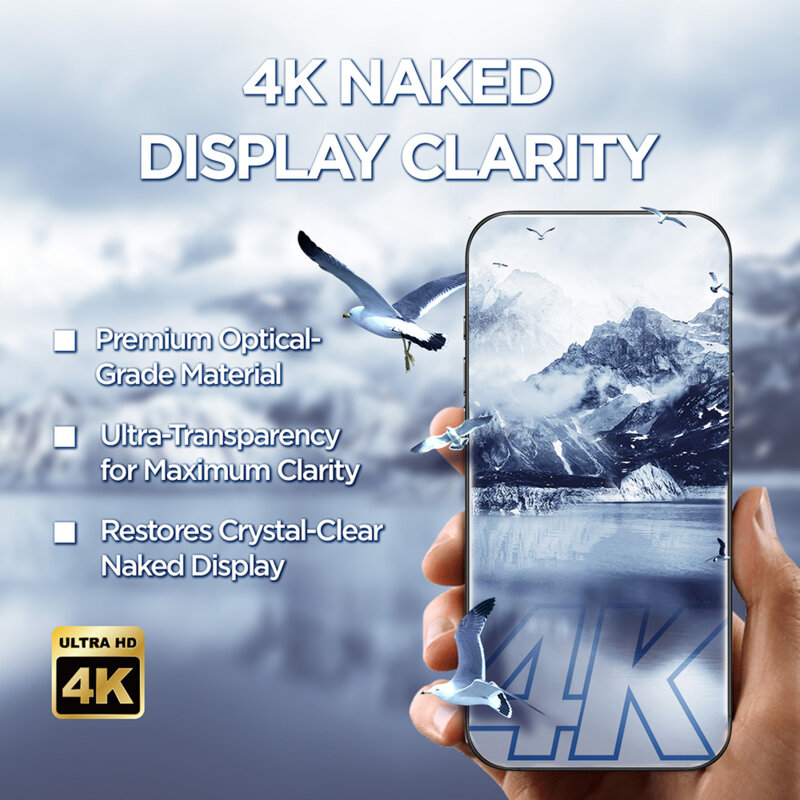 Folie sticla iPhone 17 Pro Max Lito D+ Max 4K, negru