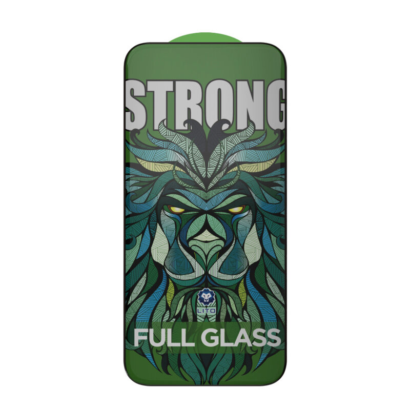 Folie sticla iPhone 16 Pro Lito D+ Max Strong Privacy, negru