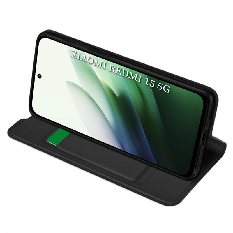 Husa Xiaomi Redmi 15 5G Techsuit Magskin Book, negru