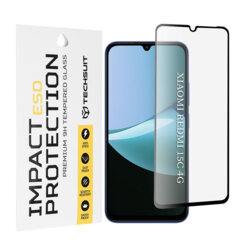 Folie sticla Xiaomi Redmi 15C 4G Techsuit ESD Glass, negru
