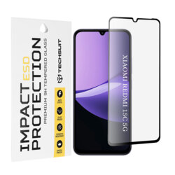 Folie sticla Xiaomi Redmi 15C 5G Techsuit ESD Glass, negru