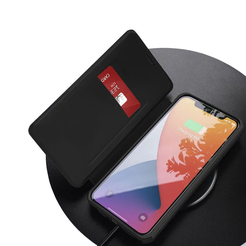 Husa Techsuit MagSkin Book — slot card și încărcare