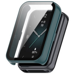 [Pachet 360°] Husa + folie Honor Band 9 Techsuit Defense, verde inchis
