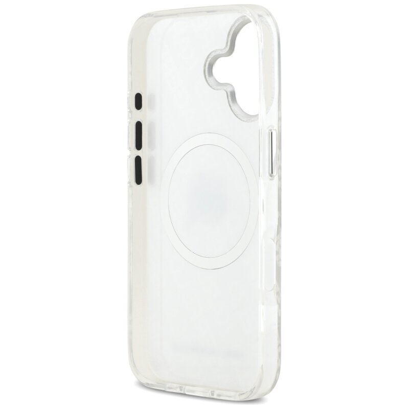 Husa iPhone 17 Karl Lagerfeld IML Karl Head Logo MagSafe, gri, KLHMP17SHMKBKHOG