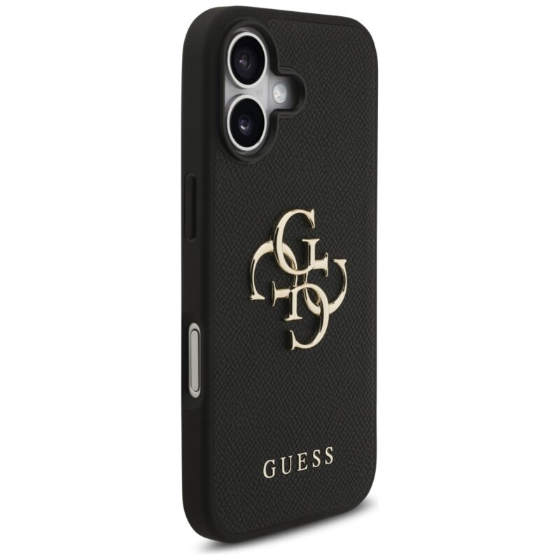 Husa originala Guess iPhone 17 Hardcase 4G Grained Big and Classic Logo, negru, GUHCP17SPGT4MBK