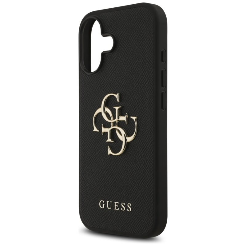 Husa originala Guess iPhone 17 Hardcase 4G Grained Big and Classic Logo, negru, GUHCP17SPGT4MBK