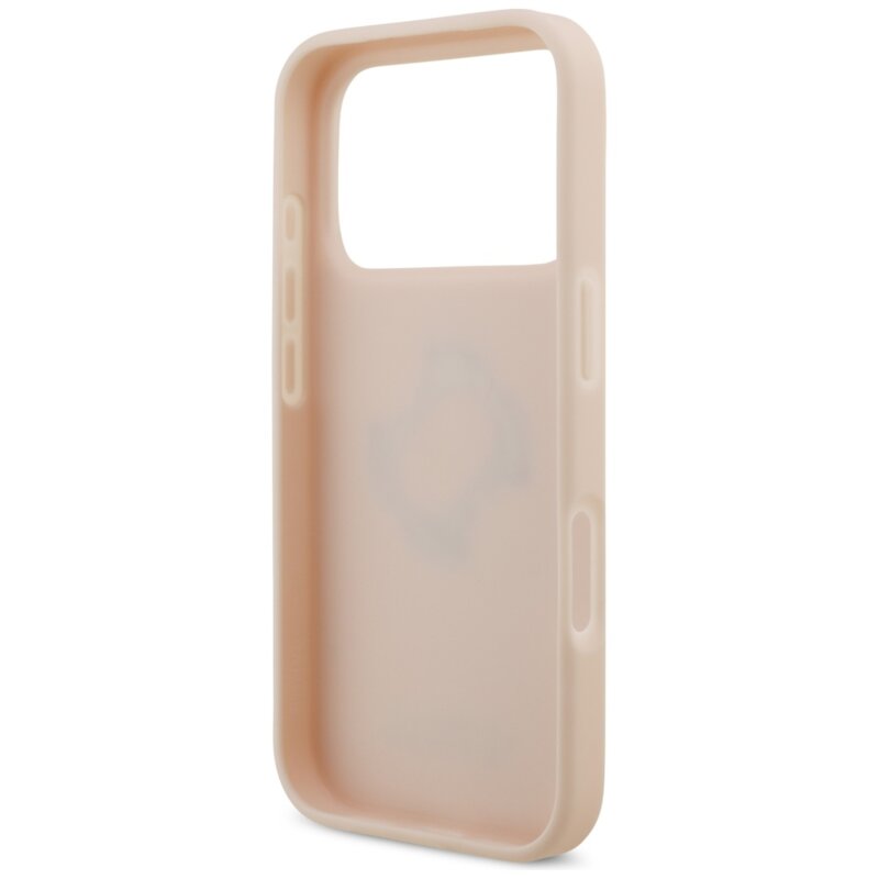 Husa originala Guess iPhone 17 Pro Hardcase 4G Grained Big and Classic Logo, roz, GUHCP17LPGT4MBP
