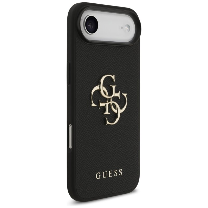 Husa originala Guess iPhone 17 Air Hardcase 4G Grained Big and Classic Logo, negru, GUHCP17MPGT4MBK