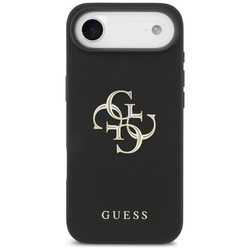 Husa originala Guess iPhone 17 Air Hardcase 4G Grained Big and Classic Logo, negru, GUHCP17MPGT4MBK