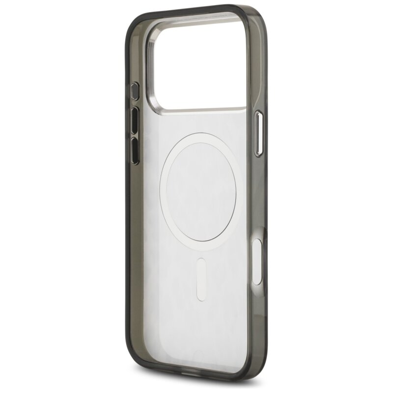 Husa iPhone 17 Pro Max Karl Lagerfeld IML Leopard Pattern MagSafe, negru, KLHMP17XHDLEOICK