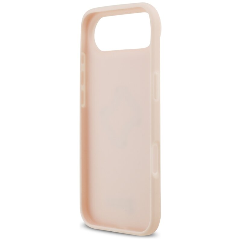 Husa originala Guess iPhone 17 Air Hardcase 4G Grained Big and Classic Logo, roz, GUHCP17MPGT4MBP