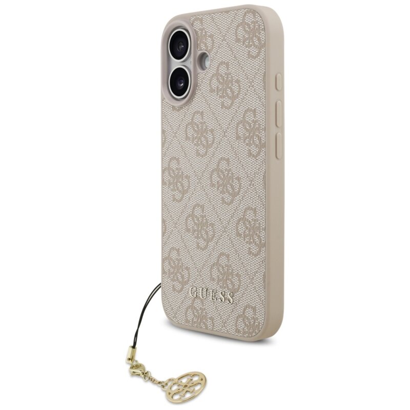 Husa originala Guess iPhone 17 Hardcase 4G Charm Cradle MagSafe, roz, GUHMP17SGF4GCP