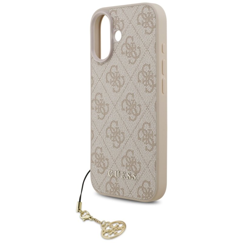 Husa originala Guess iPhone 17 Hardcase 4G Charm Cradle MagSafe, roz, GUHMP17SGF4GCP