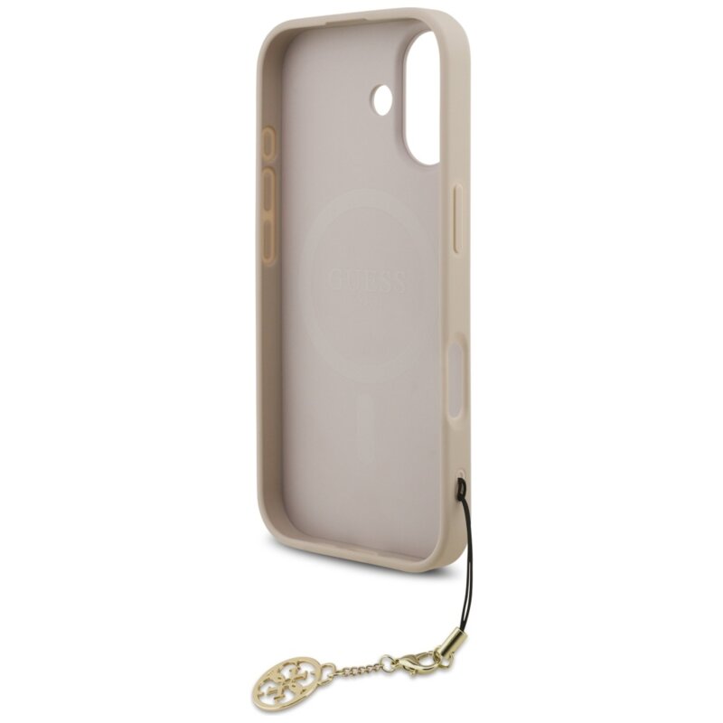Husa originala Guess iPhone 17 Hardcase 4G Charm Cradle MagSafe, roz, GUHMP17SGF4GCP