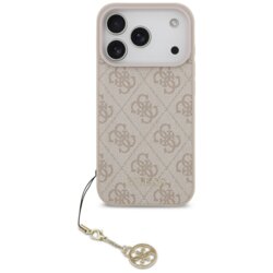 Husa originala Guess iPhone 17 Pro Max Hardcase 4G Charm Cradle MagSafe, roz, GUHMP17XGF4GCP