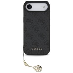 Husa originala Guess iPhone 17 Air Hardcase 4G Charm Cradle MagSafe, negru, GUHMP17MGF4GCK