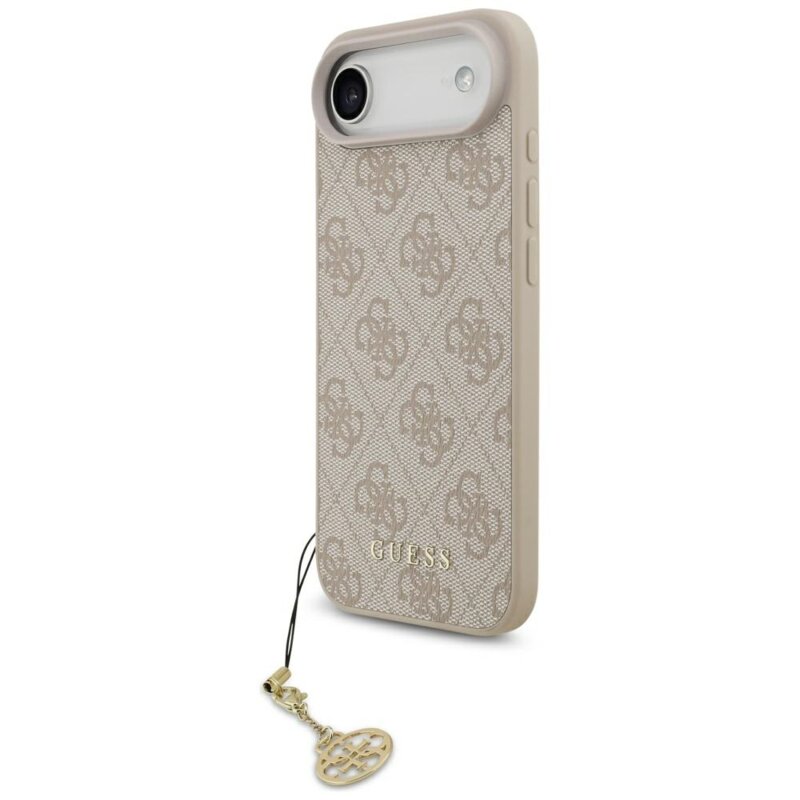 Husa originala Guess iPhone 17 Air Hardcase 4G Charm Cradle MagSafe, roz, GUHMP17MGF4GCP