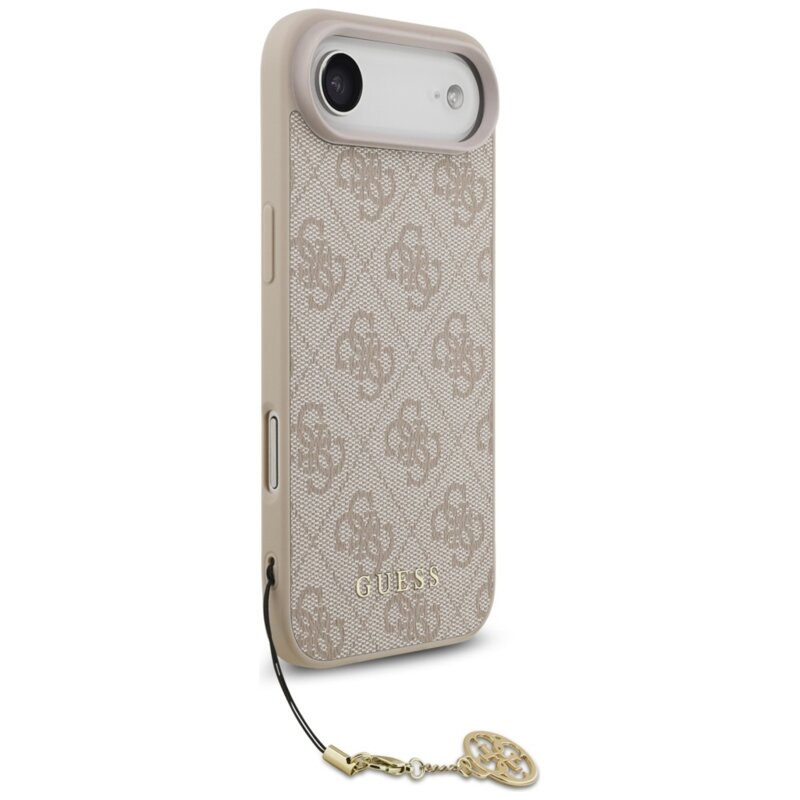 Husa originala Guess iPhone 17 Air Hardcase 4G Charm Cradle MagSafe, roz, GUHMP17MGF4GCP