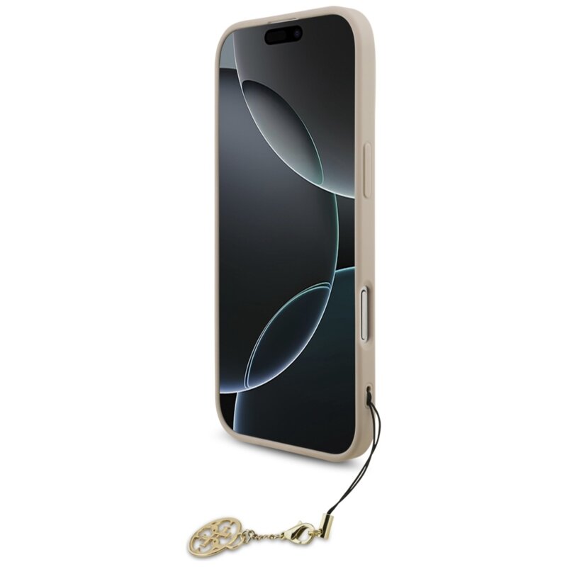 Husa originala Guess iPhone 17 Air Hardcase 4G Charm Cradle MagSafe, roz, GUHMP17MGF4GCP