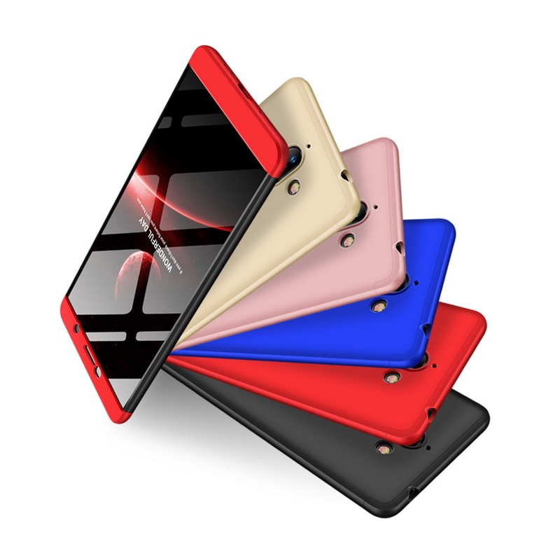 Husa Nokia 7 Plus GKK 360 Full Cover Negru-Albastru