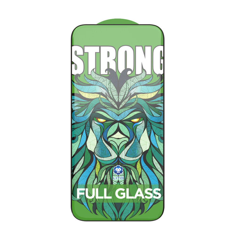 Folie sticla iPhone 16 Pro Lito D+ Max Strong, negru