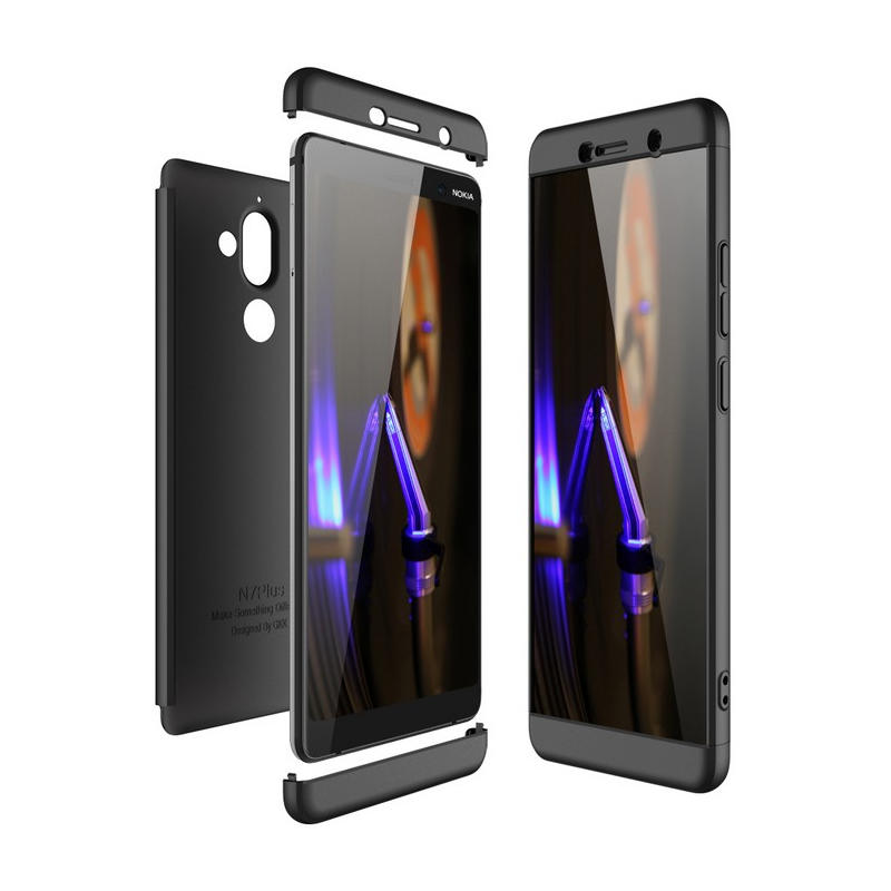 Husa Nokia 7 Plus GKK 360 Full Cover Negru