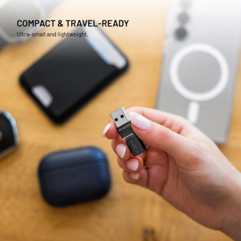 Adaptor data blocker USB 2in1, Fixed FIXA-BLC-BK, negru