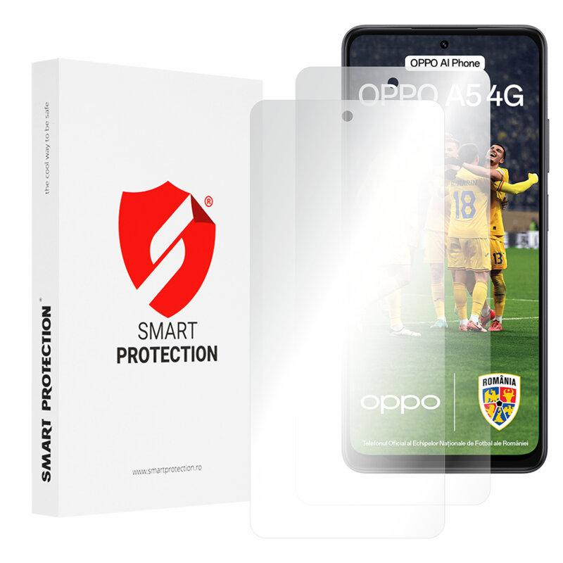 [Pachet 2x] Folie regenerabila premium Oppo A5 4G Smart Protection Classic, transparenta