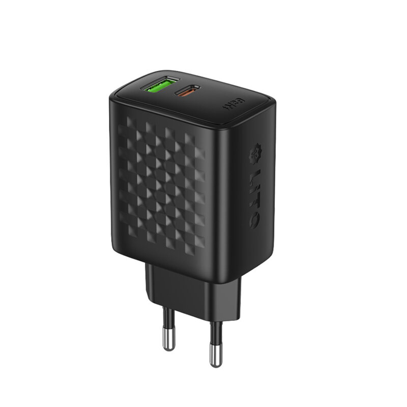 Incarcator priza Type-C, USB, 65W Lito, negru, LC24
