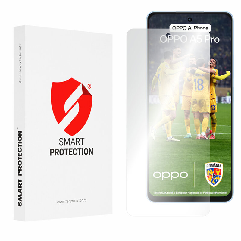 [Pachet 2x] Folie regenerabila premium Oppo A5 Pro 5G Smart Protection Classic, transparenta