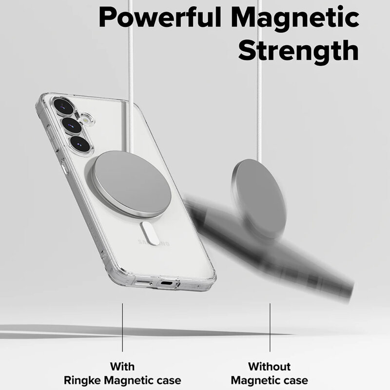 Husa Samsung Galaxy S25 FE Ringke Fusion MagSafe, transparenta
