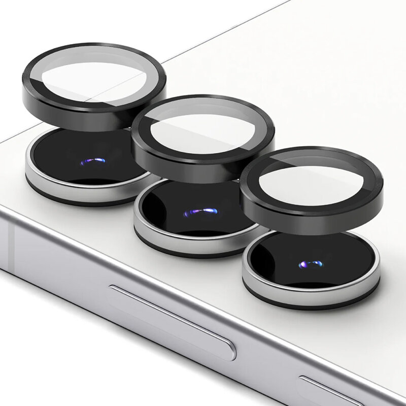 [Pachet 2x] Folie sticla camera Samsung Galaxy S25 FE Ringke Camera Lens Frame, negru