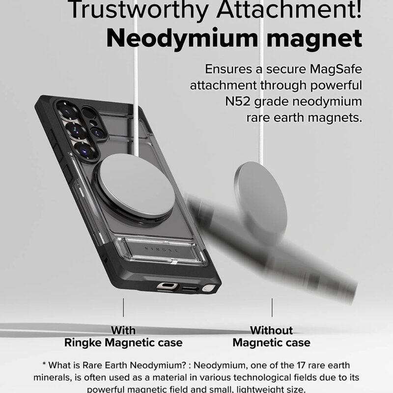 Husa Samsung Galaxy S25 Ultra Ringke UX Magnetic, fumuriu