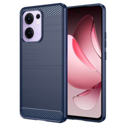 Husa Oppo Reno13 F 4G Techsuit Carbon Silicone, albastru