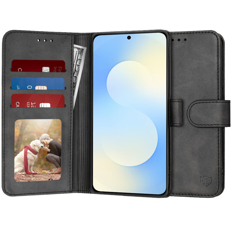 Husa 360 Samsung Galaxy S25 FE Techsuit Diary Book, negru