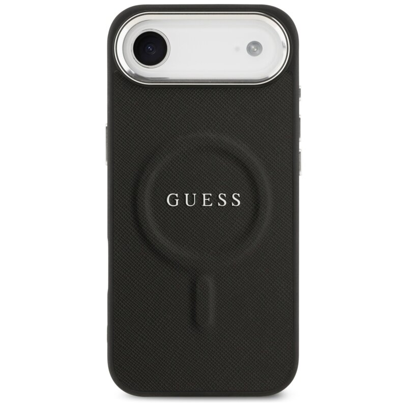 Husa originala Guess iPhone 17 Air Hardcase Classic Logo MagSafe, negru, GUHMP17MPSAREGSK